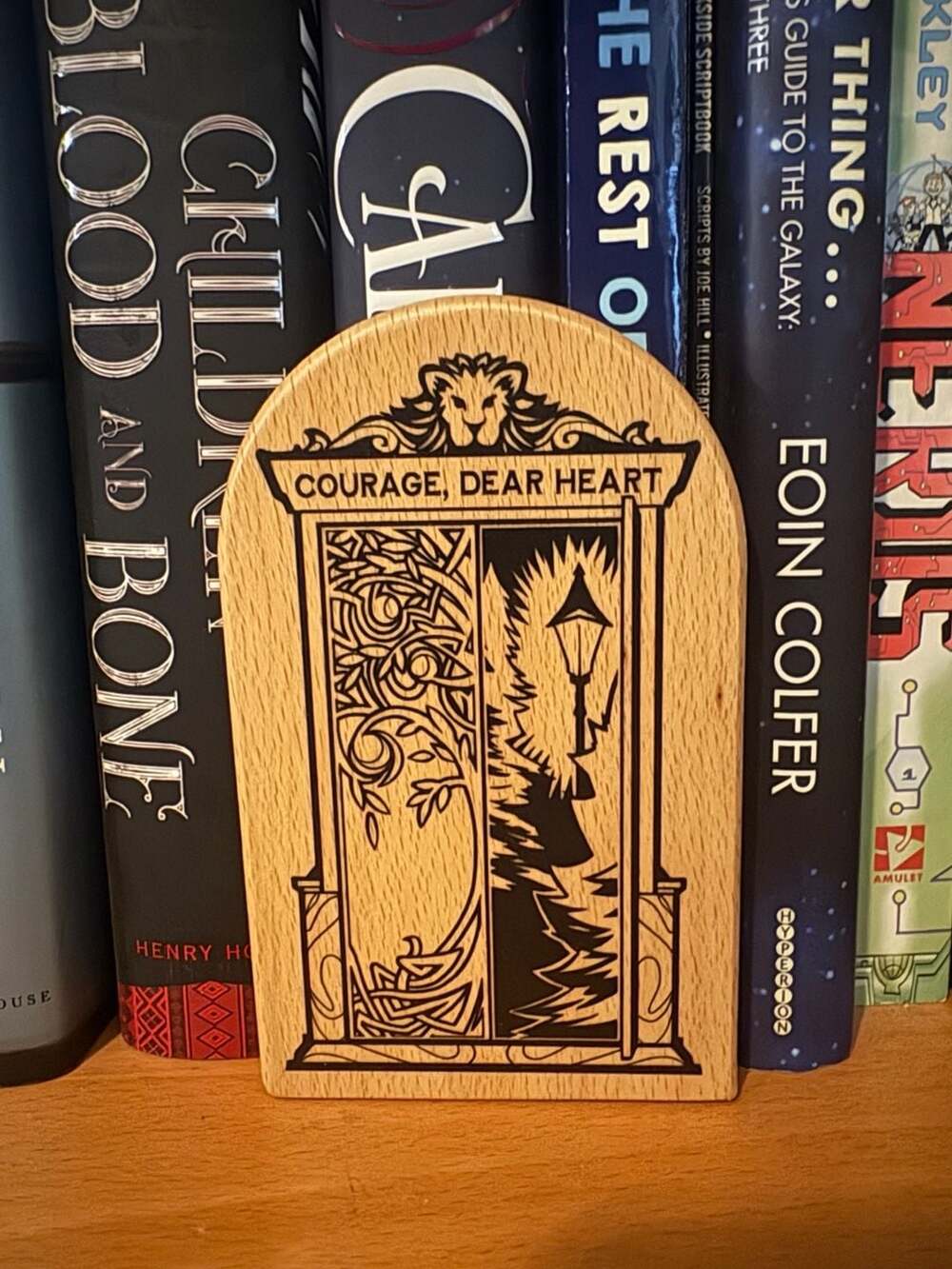 OwlCrate Narnia Story Doorway Wooden Book End